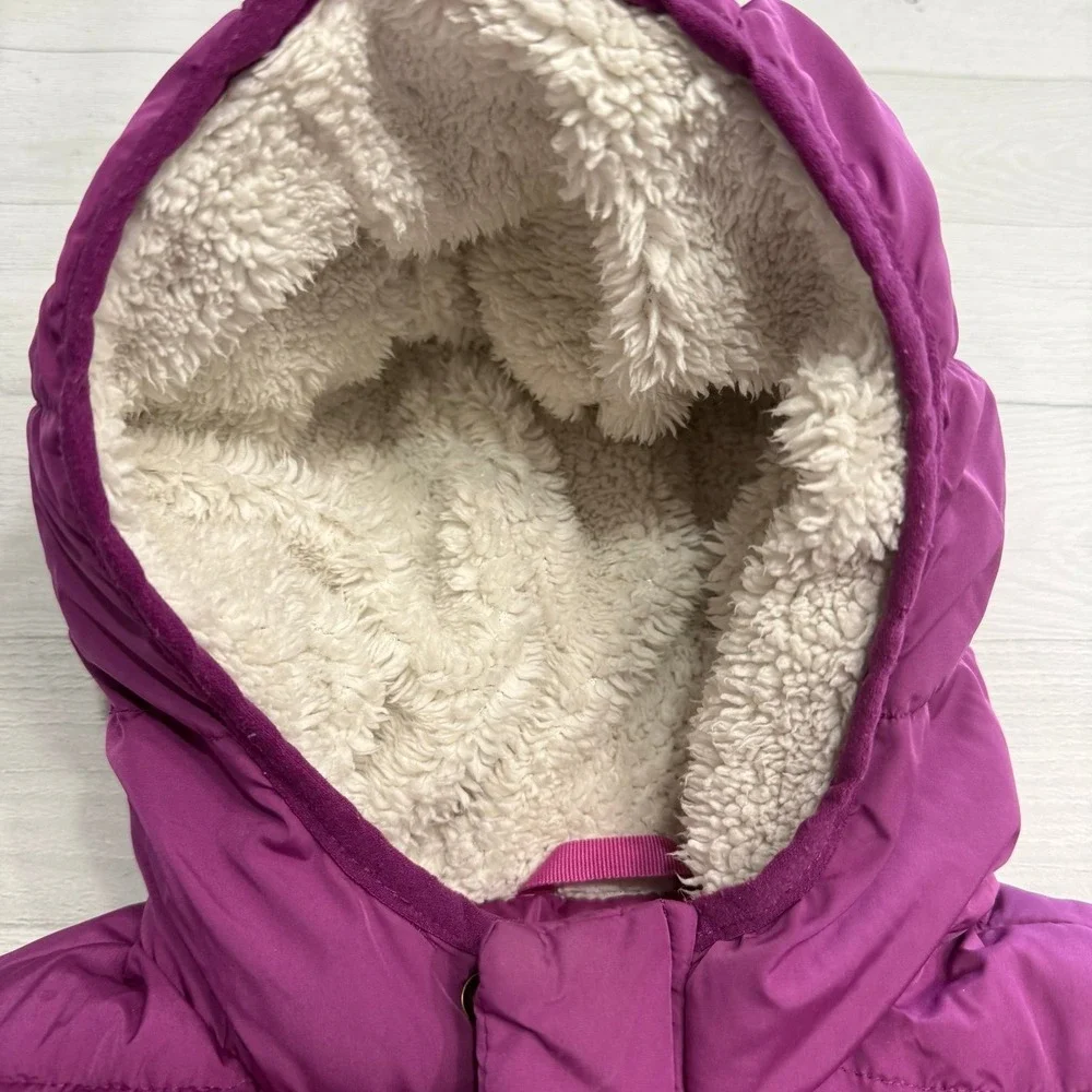 Primary kids magenta‎ puffer jacket 4/5